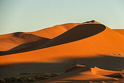Riesige Wanderdünen in der Wüste Namib in Namibia