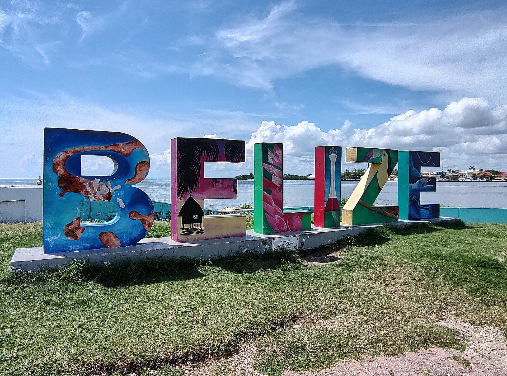 Belize Schild in Belize City