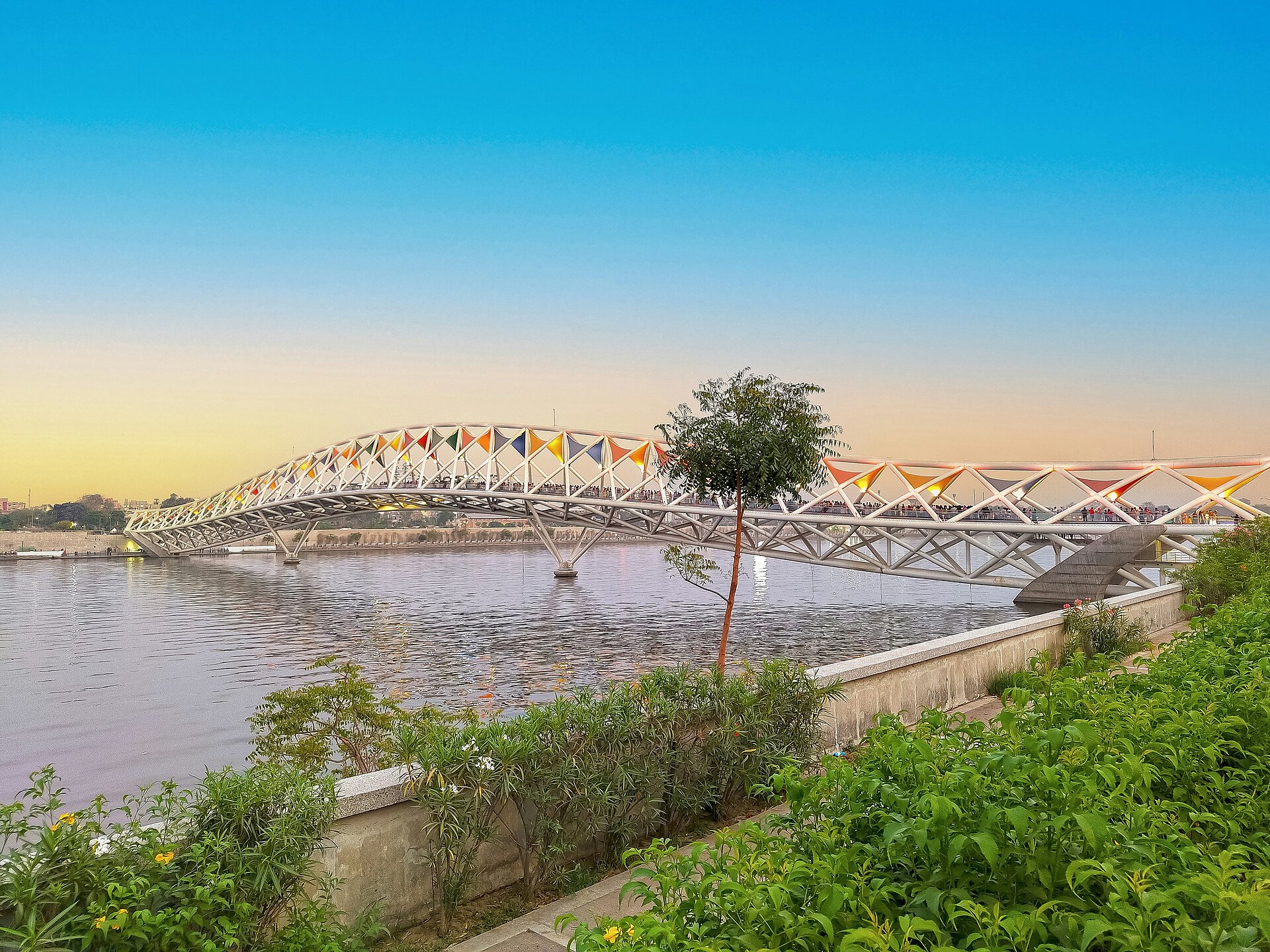 Brücke bei Ahmedabad