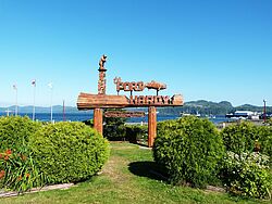 Port Hardy Schild auf Vancouver Island
