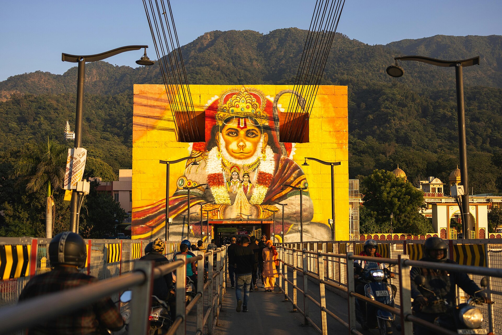 Wandmalerei und Kunst von Rishikesh