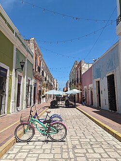 Mexiko Yucatan Campeche mit Fahrrädern