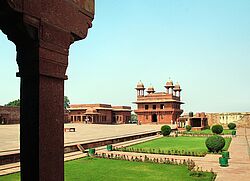 Rötlicher Fatehpur Sikri Palast