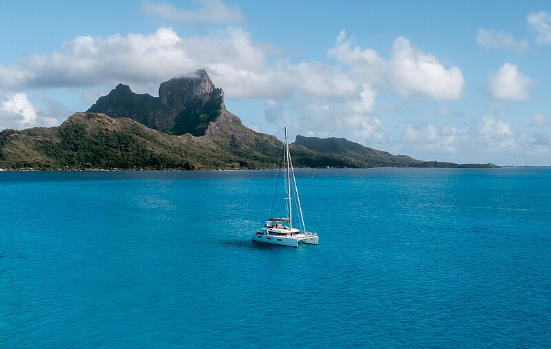 Katamaranfahrt Südsee Französisch Polynesien