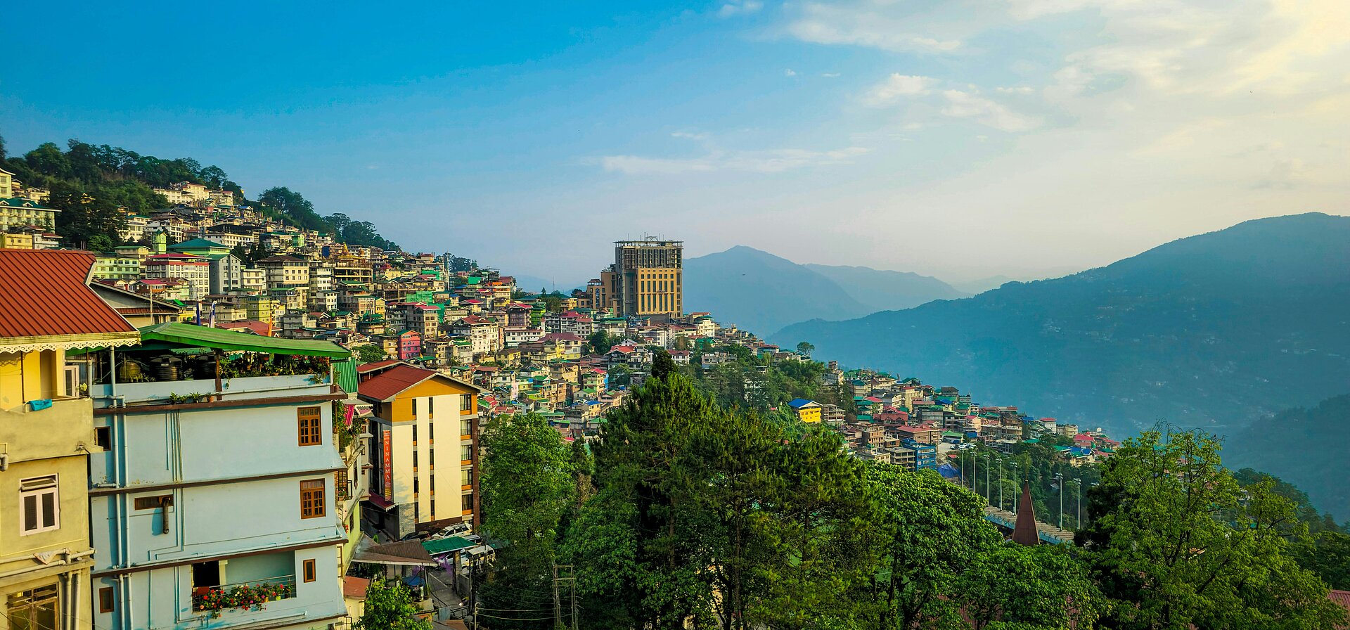 Ausblick von Gangtok
