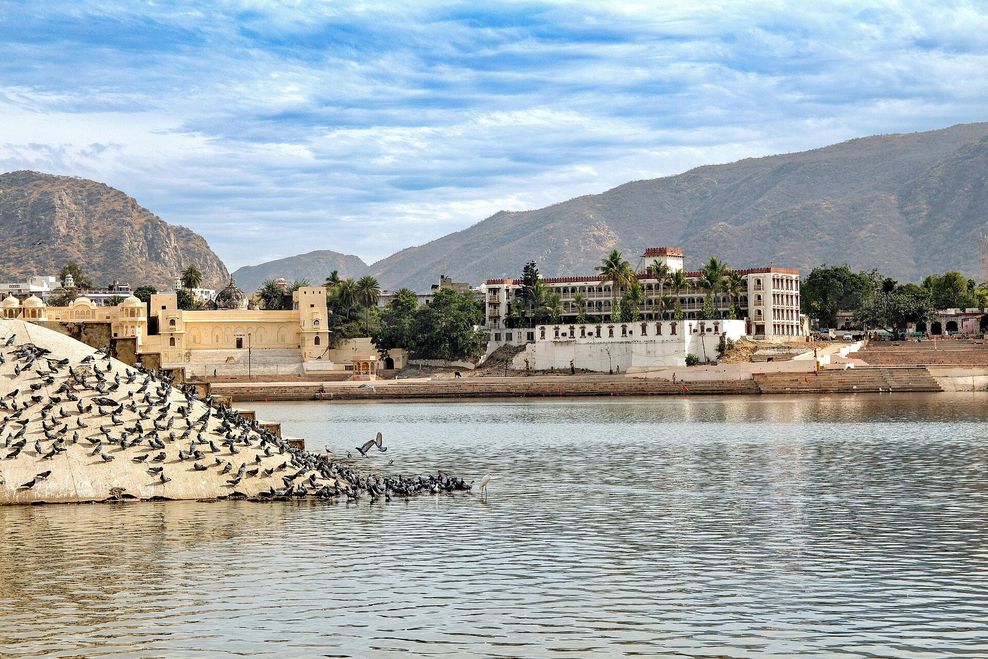 Ausblick auf den See Pushkar