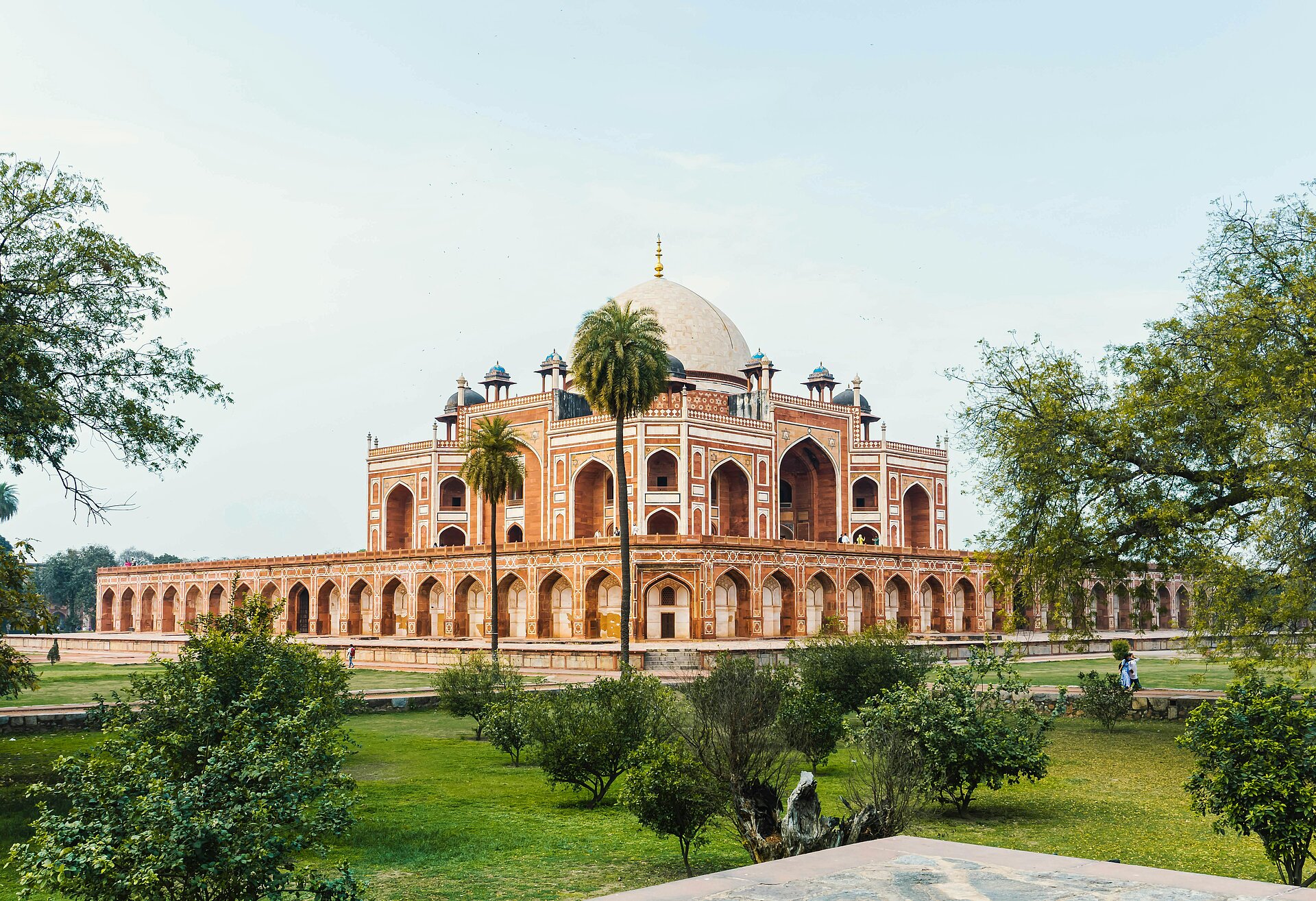 Das Mausoleum Humayun Tomb in Delhi