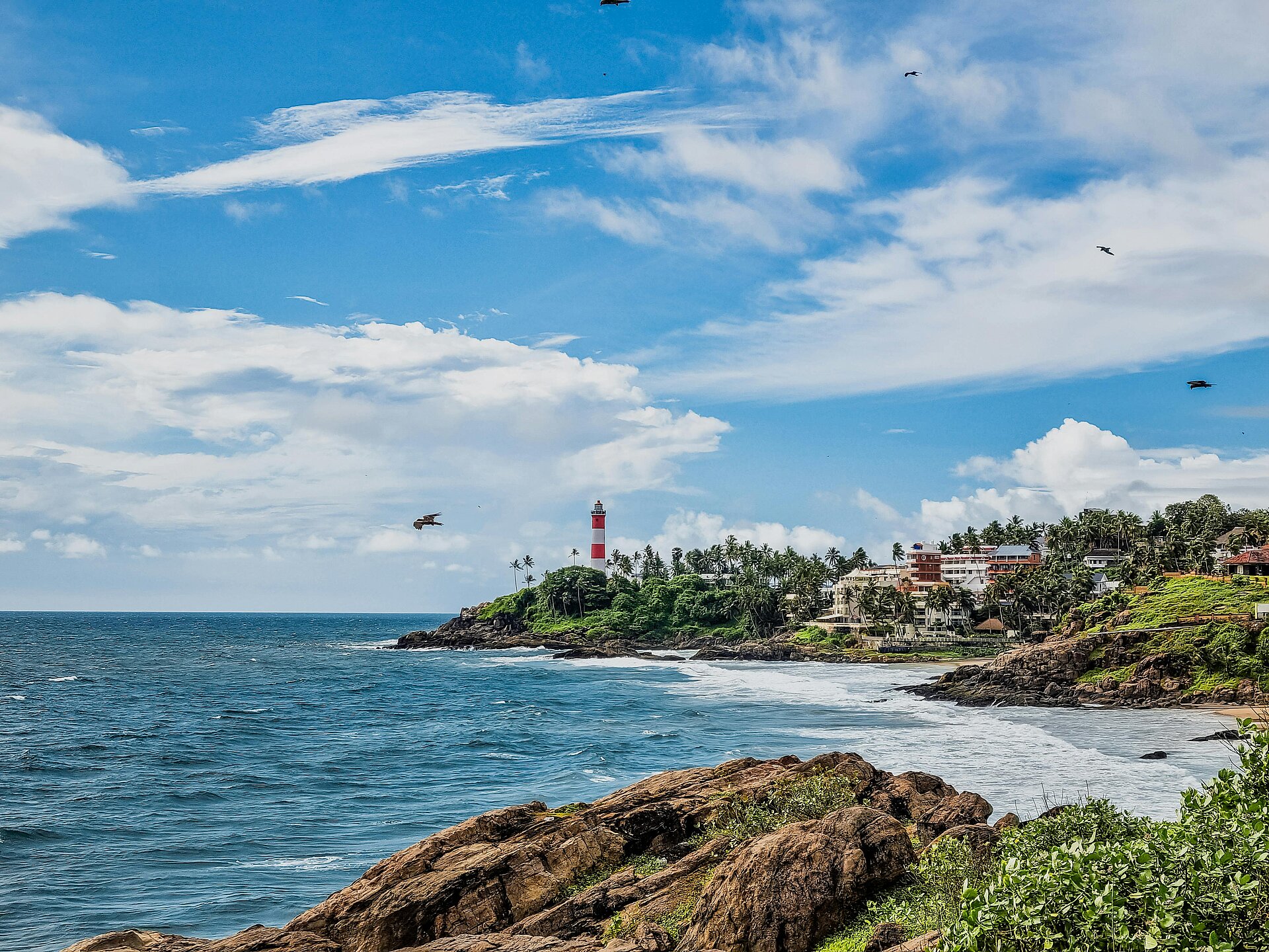 Die Küste von Kovalam