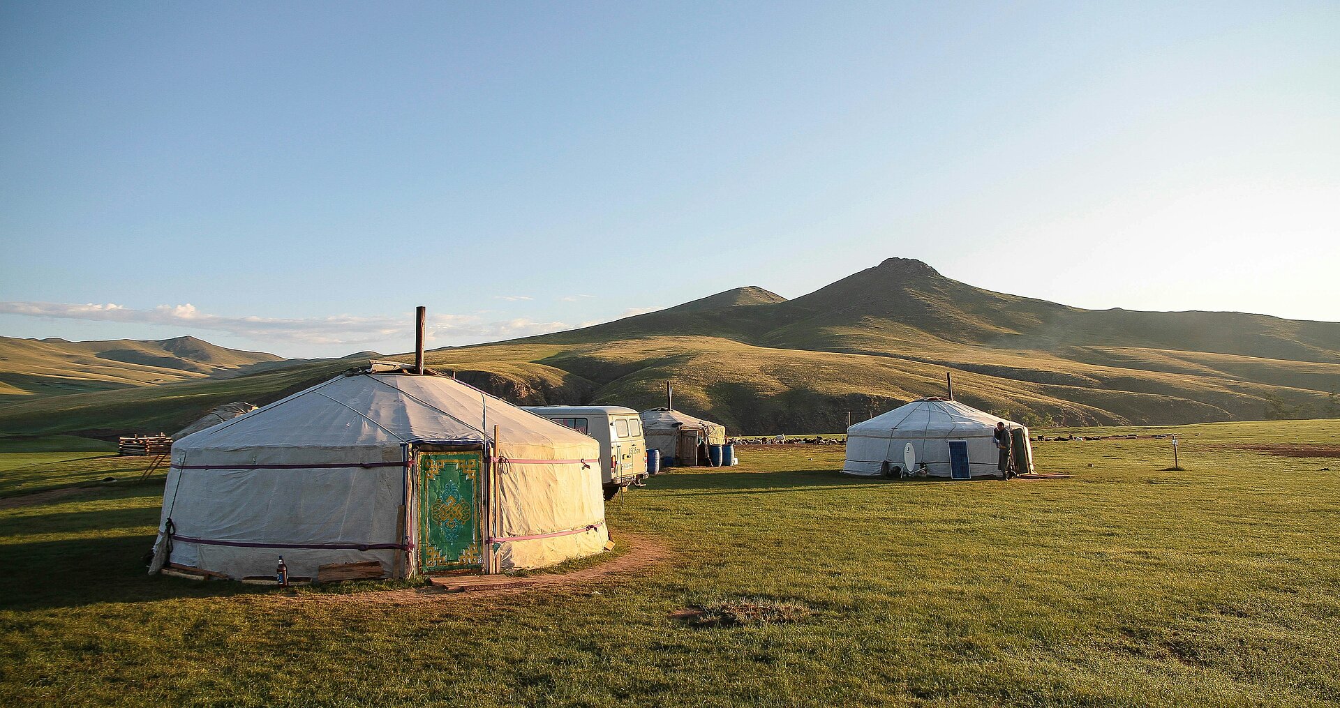 Ger-Camp in der Mongolei